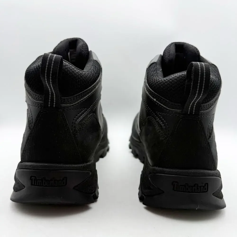 Timberland Mens Mt. Maddsen Mid Hiking Boots US 11 Black Leather Waterproof EUC